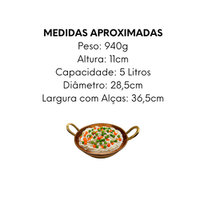 Tacho de Cobre Com Alça de 5L - A Gourmet