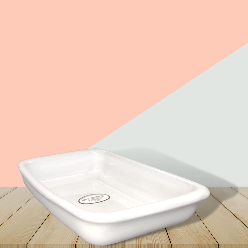 Assadeira de Cerâmica Branca Refrataria LaFaenza