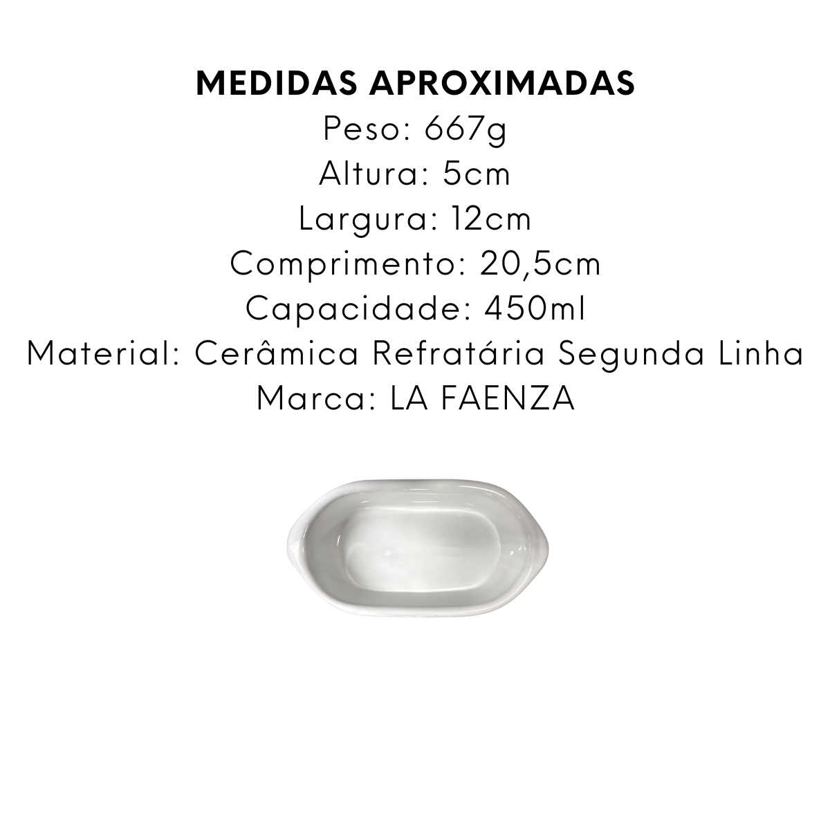 Assadeira de Segunda Linha N00 450ml - A Gourmet