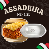 Assadeira Branca N2 Ceramica 1,2L - A Gourmet