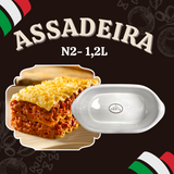 Assadeira Branca N2 Ceramica 1,2L