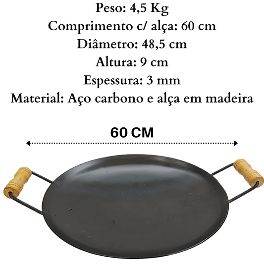 Tacho Disco em de aço carbono com alças