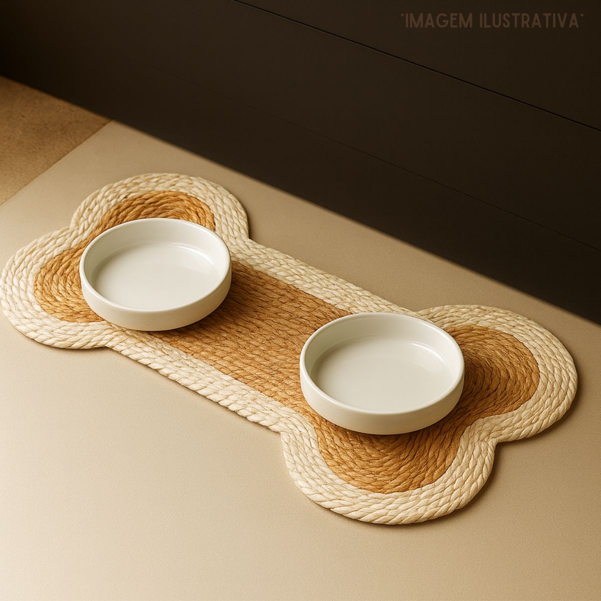 Comedouro cães e gatos 230ml porcelana