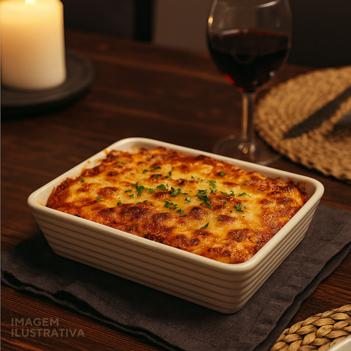 Travessa Porcelana Canelada 800ml