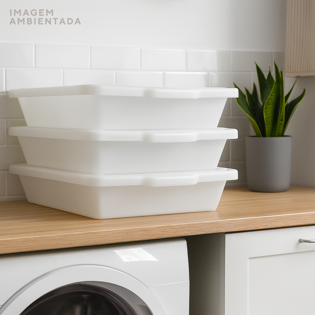 Caixa Multiuso C/Tampa 12 Litros Polipropileno