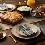 Kit 12 Garfo e 12 Faca Paulista Aço Inox