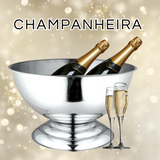 Champanheira em Aço Inox 40cm Mimo Style
