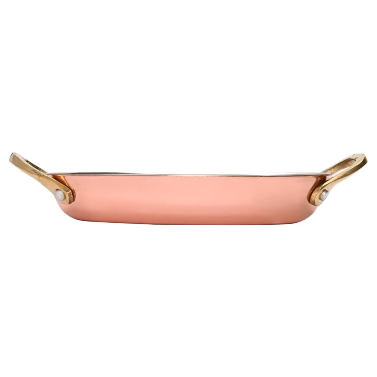 Mini Caçarola Oval 19cm Para Servir Aço Inox Bronze Mimo Style