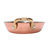 Mini Caçarola Oval 19cm Para Servir Aço Inox Bronze Mimo Style