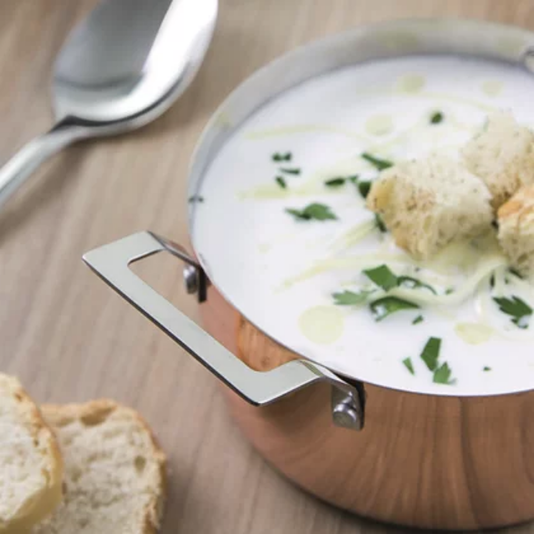 Mini Caçarola Para Servir Redonda Bronze Mimo Style