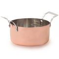 Mini Caçarola Para Servir Redonda Bronze