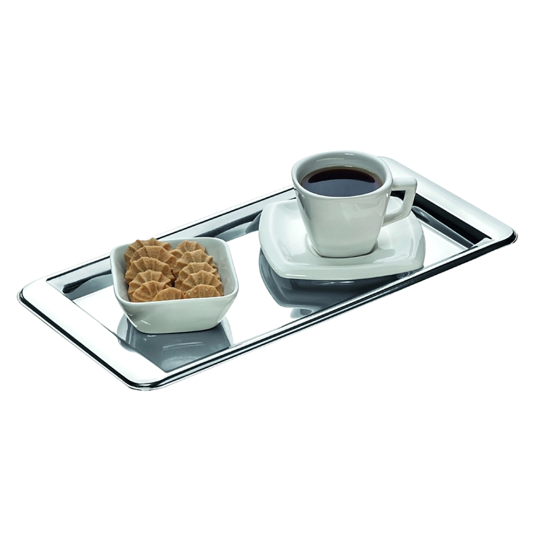 Bandeja de Café em Aço Inox 30cm