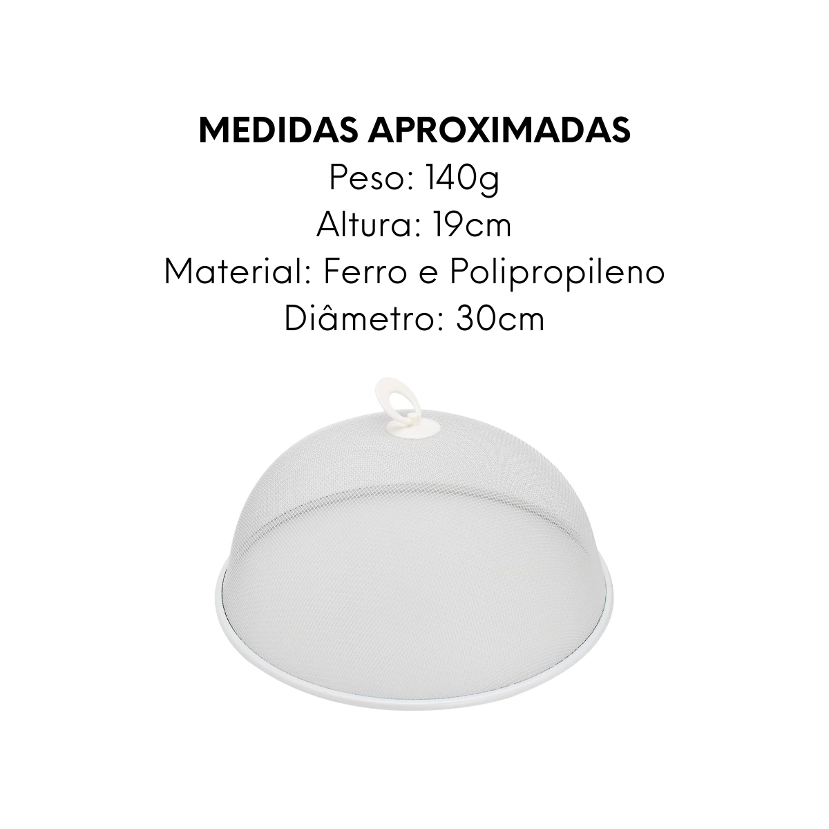 Protetor de Alimentos Branco Mimo Mimo Style