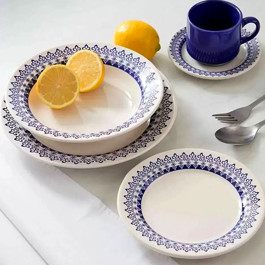 Prato Fundo Ceramica Donna Grécia Oxford