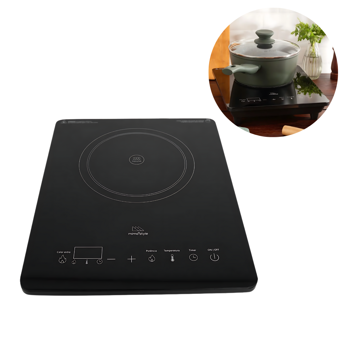 Cooktop de indução Portátil Mimo 127V - A Gourmet