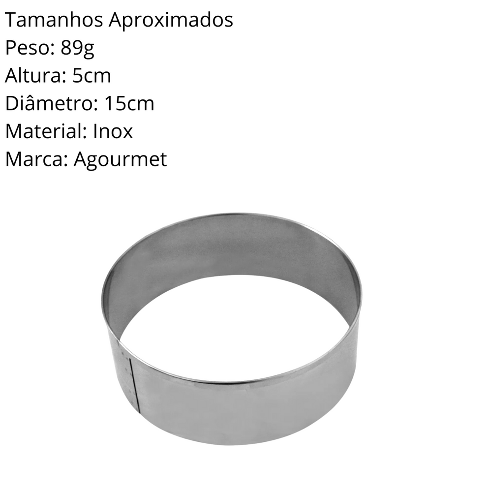 Aro Cortador Redondo em Aço inox R&S