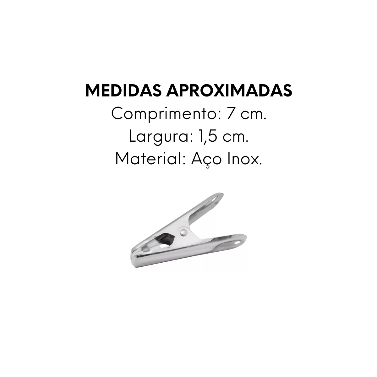 Prendedor de Embalagem em Aço Inox Mimo Style