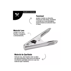Prendedor de Embalagem em Aço Inox Mimo Style