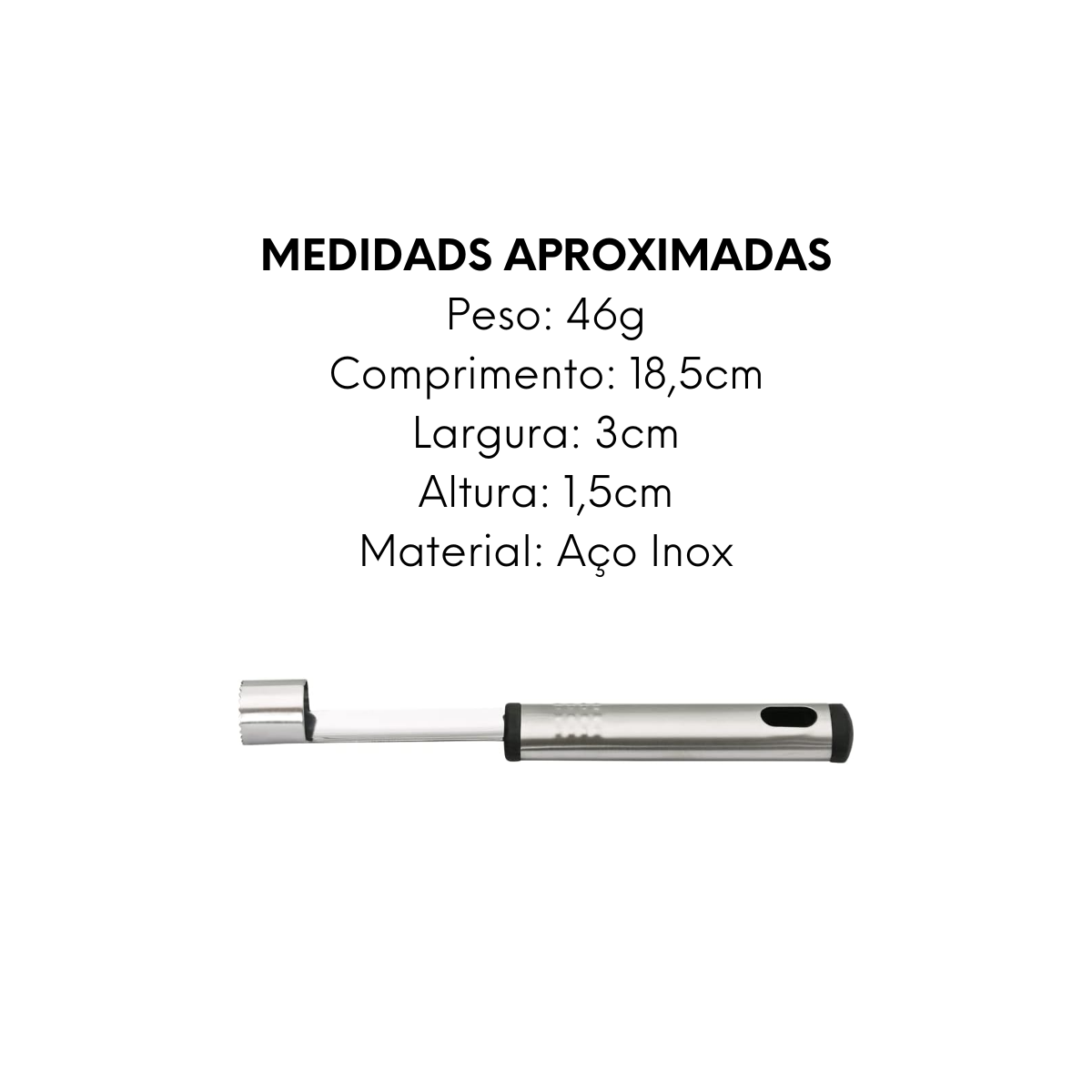 Extrator de Polpa 19cm Aço Inox Mimo Style