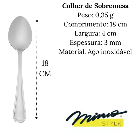 Colher de Sobremesa Mimo em Aço Inox