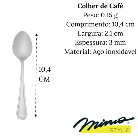 Colher de Café Mimo em Aço Inox