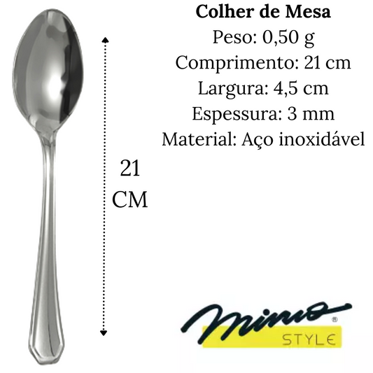 Colher de Mesa Mimo Aço Inox