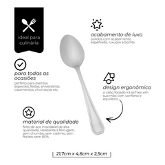 Colher de Mesa Mimo Aço Inox Mimo Style