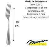 Garfo de Sobremesa Mimo em Aço Inox - A Gourmet