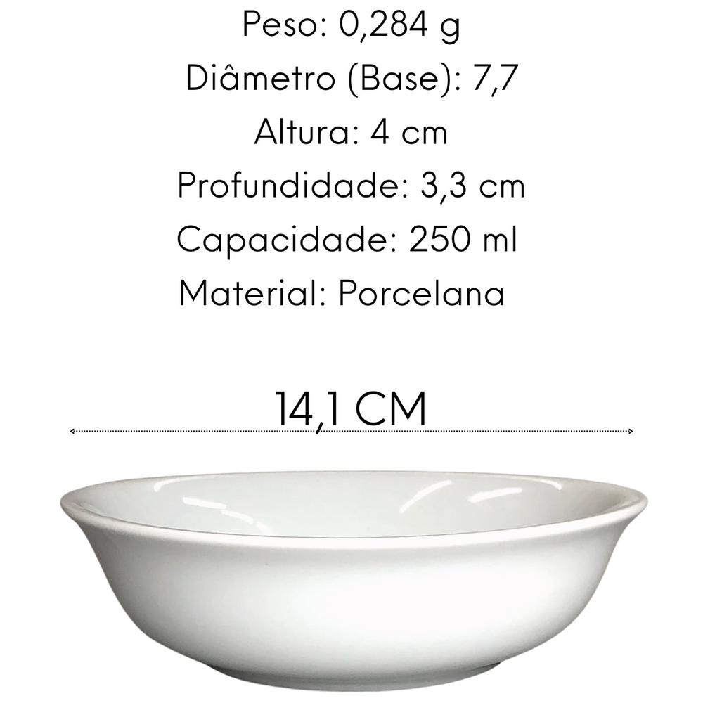 Tigela M Granola em Porcelana 320ml ATLAS