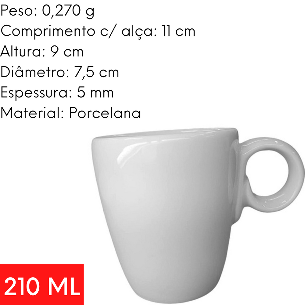 Xicara de Chá Moca C/ Cabo Sem Pires ATLAS