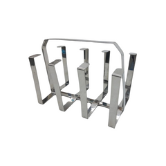 Suporte para 8 copos escorredor em aço inox A Gourmet
