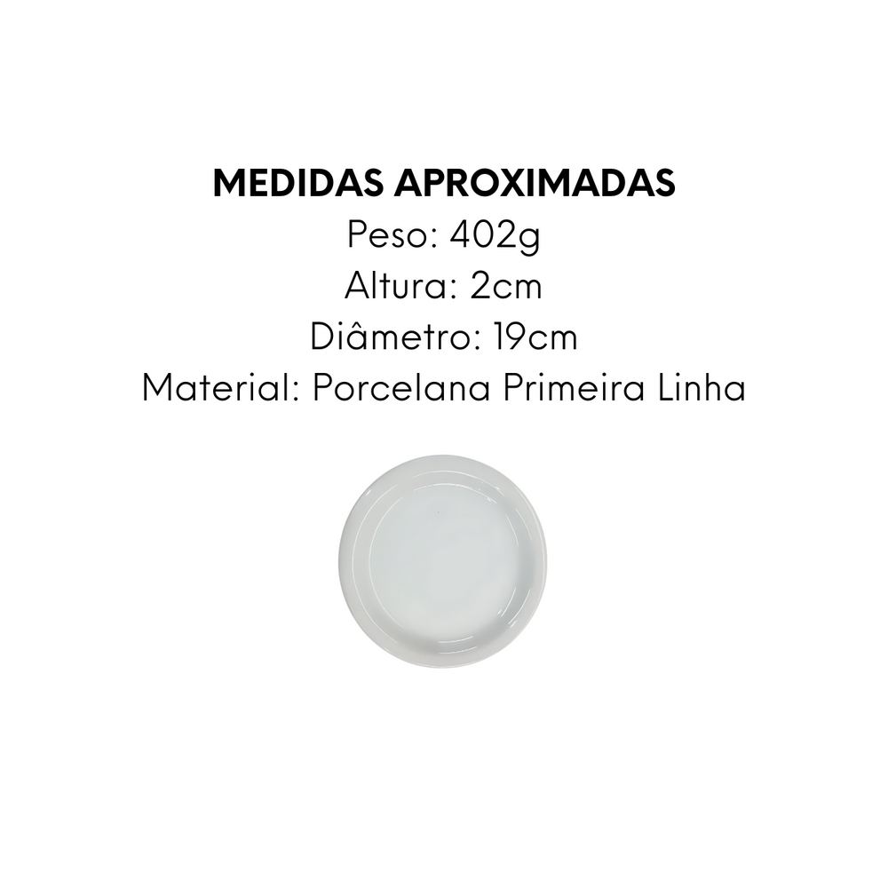 Prato de Sobremesa Pequi 19cm Primeira Linha - A Gourmet