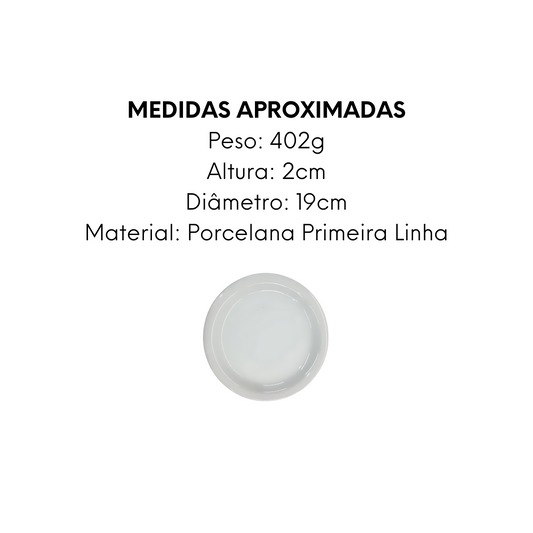 Prato de Sobremesa Pequi 19cm Primeira Linha