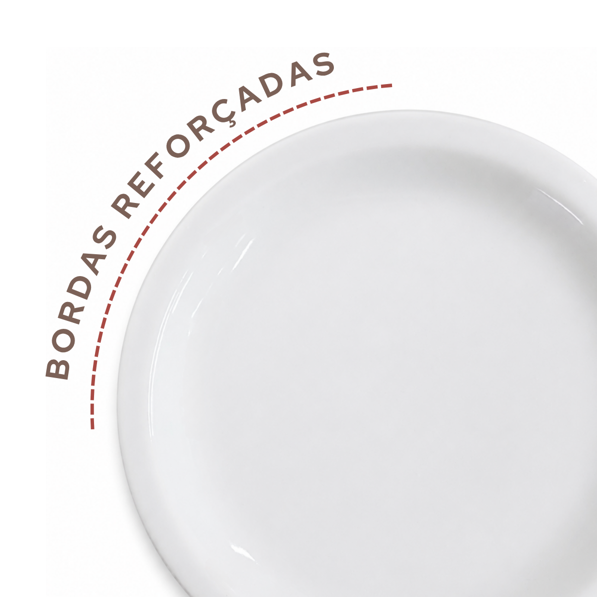 Prato Sobremesa Porcelana 19cm 2°Linha