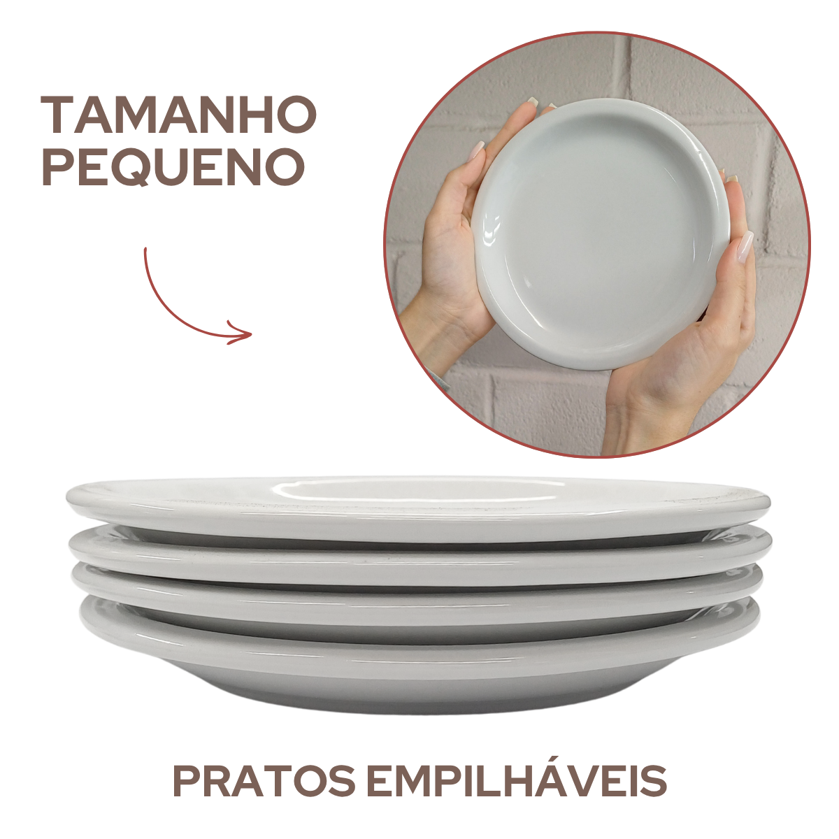 Prato Sobremesa Porcelana 19cm 2°Linha