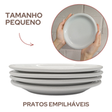 Prato Sobremesa Porcelana 19cm 2°Linha