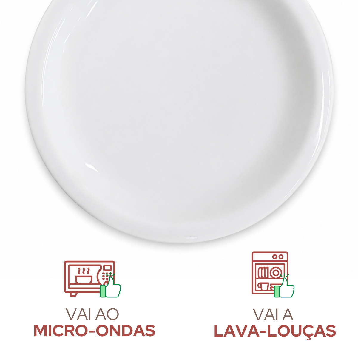 Prato Porcelana Sobremesa 19cm