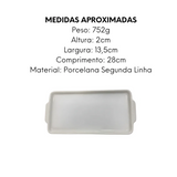 Kit 50 Bandeja Retangular Porcelana Personalizado