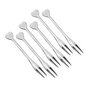 Conjunto 6 Mini Garfinhos Para Petisco Coração unyhome