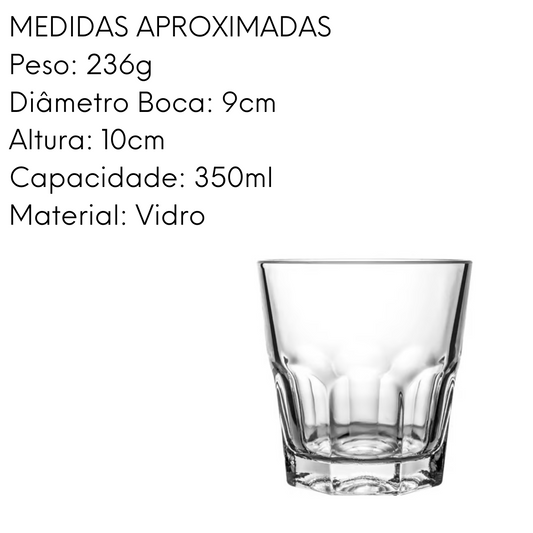 Copo de Vidro Casual 300ml