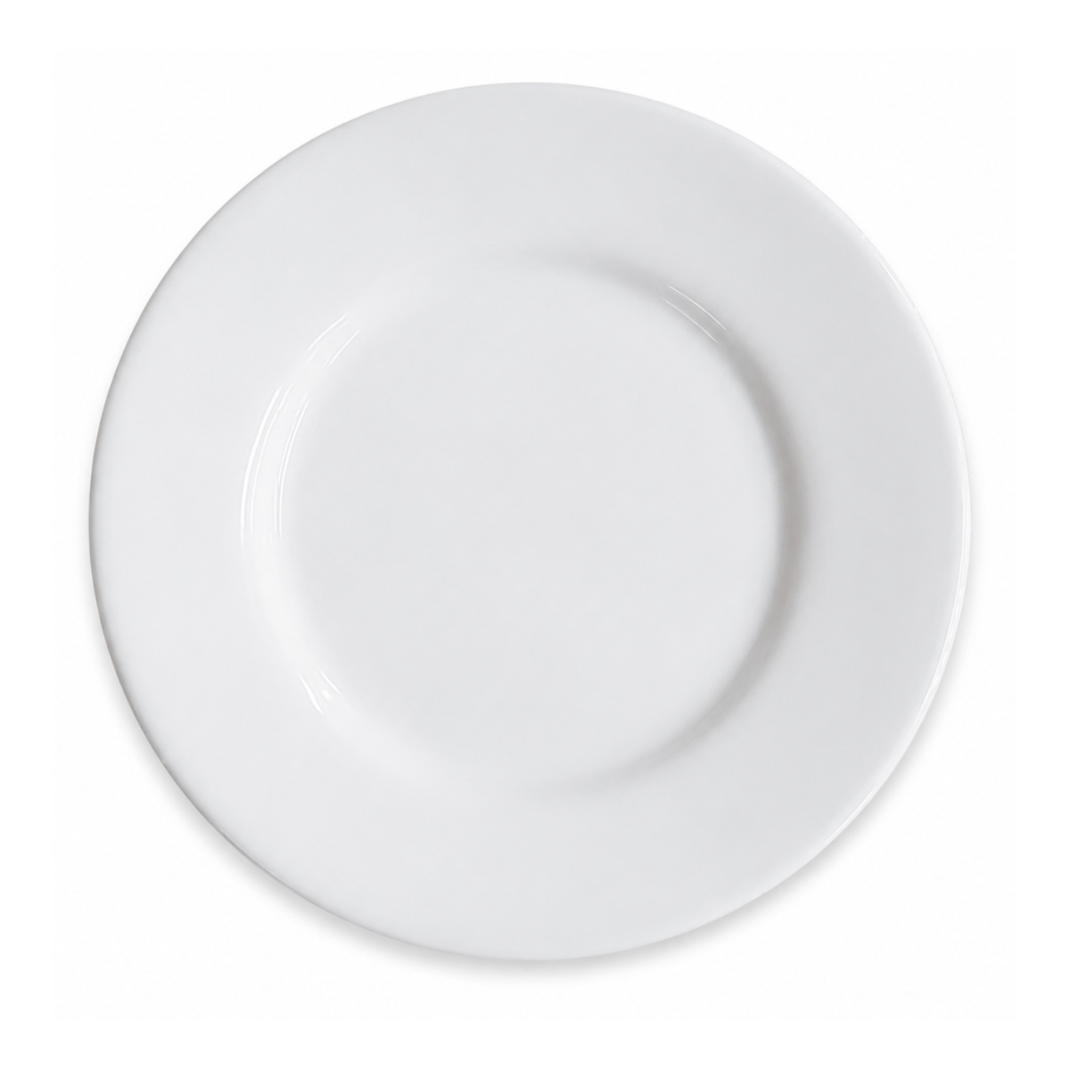Prato Sobremesa Porcelana Com Aba