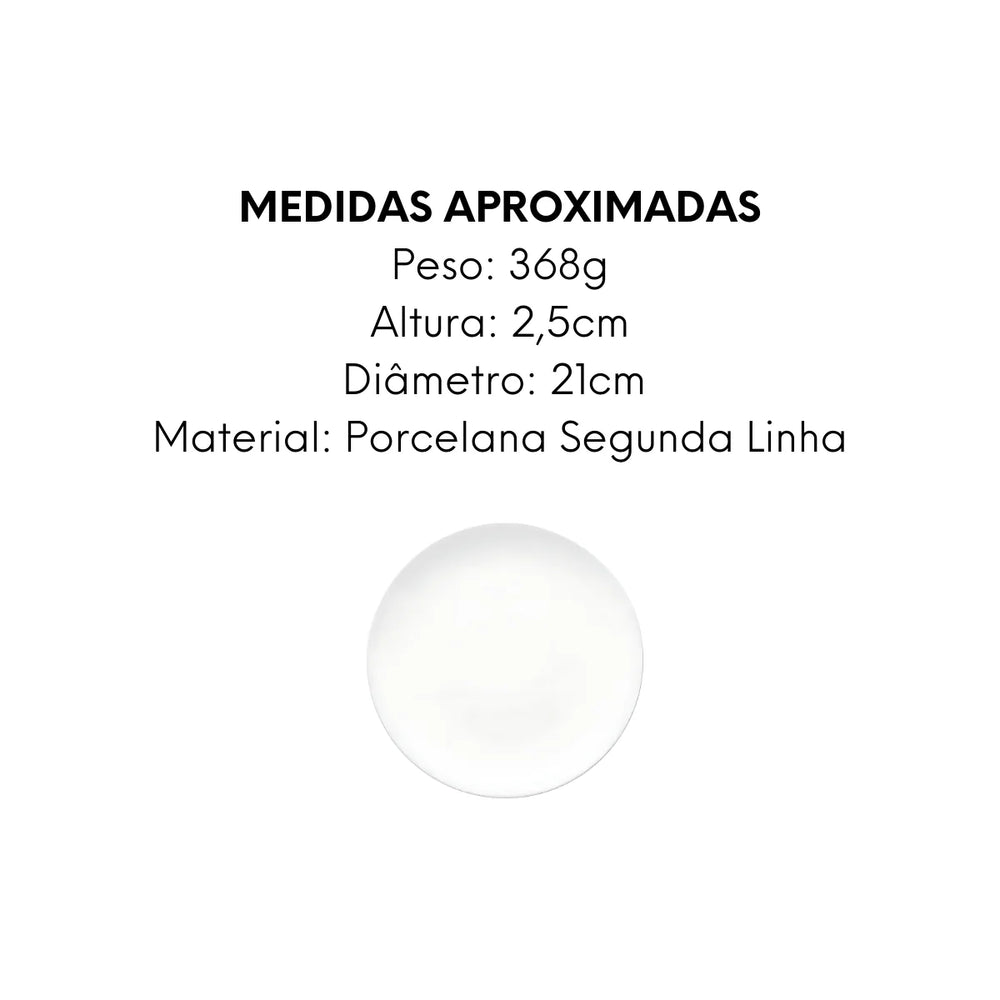 6 Prato S/Mesa Coup Bianco - A Gourmet