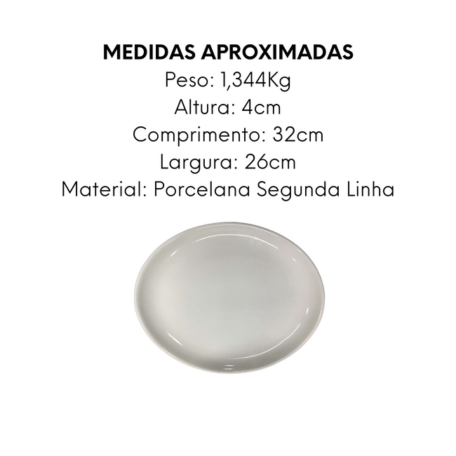 Prato Oval de Porcelana Taste Segunda Linha Main Image