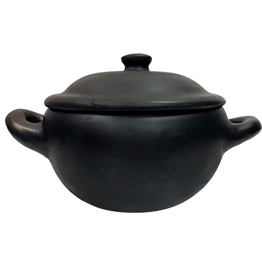 Caçarola de Barro Preto Capixaba N1 Com Tampa 1,8L