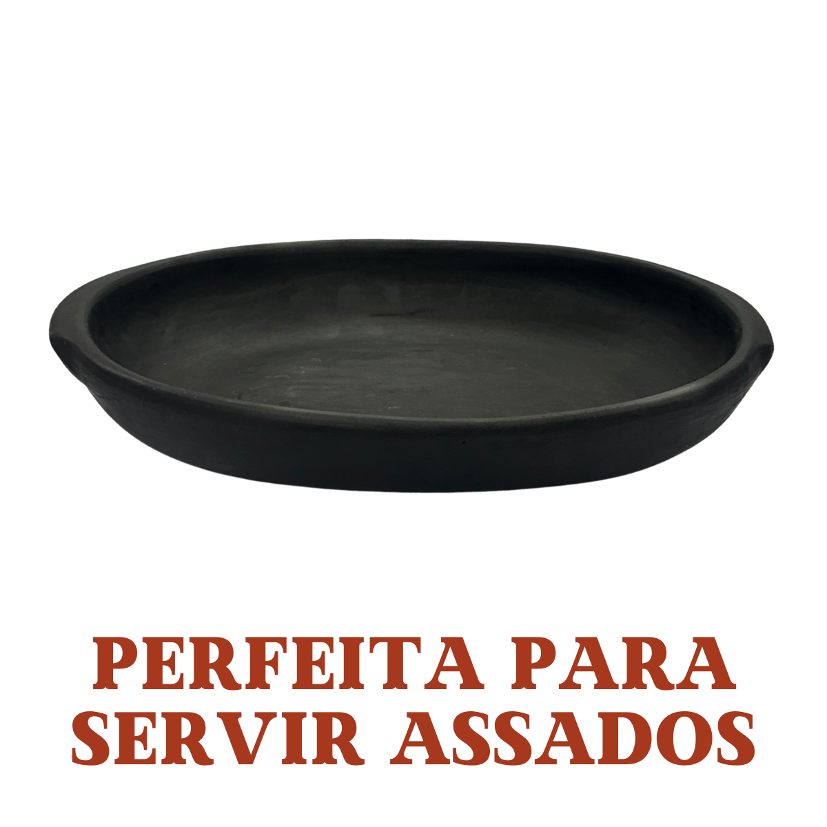 Travessa barro preto rustico
