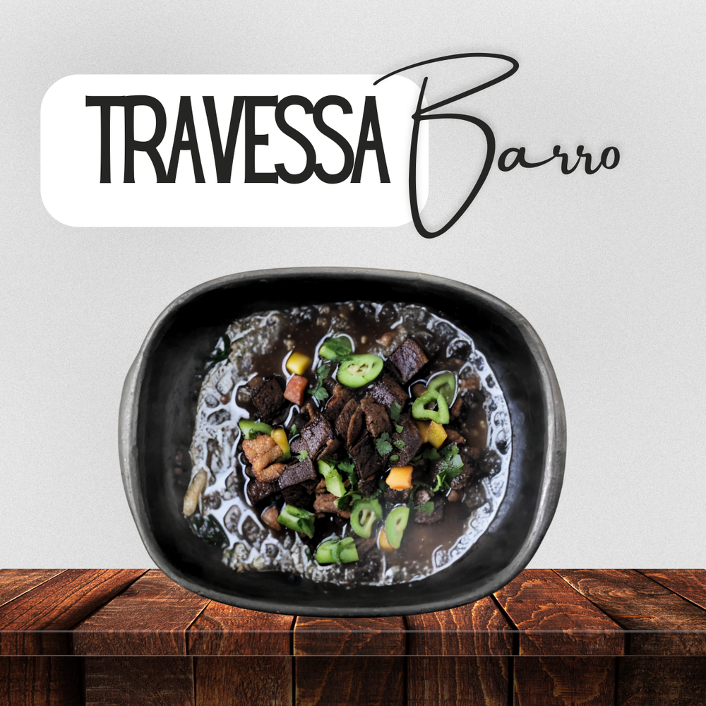 Travessa P Preta de Barro 1L - A Gourmet
