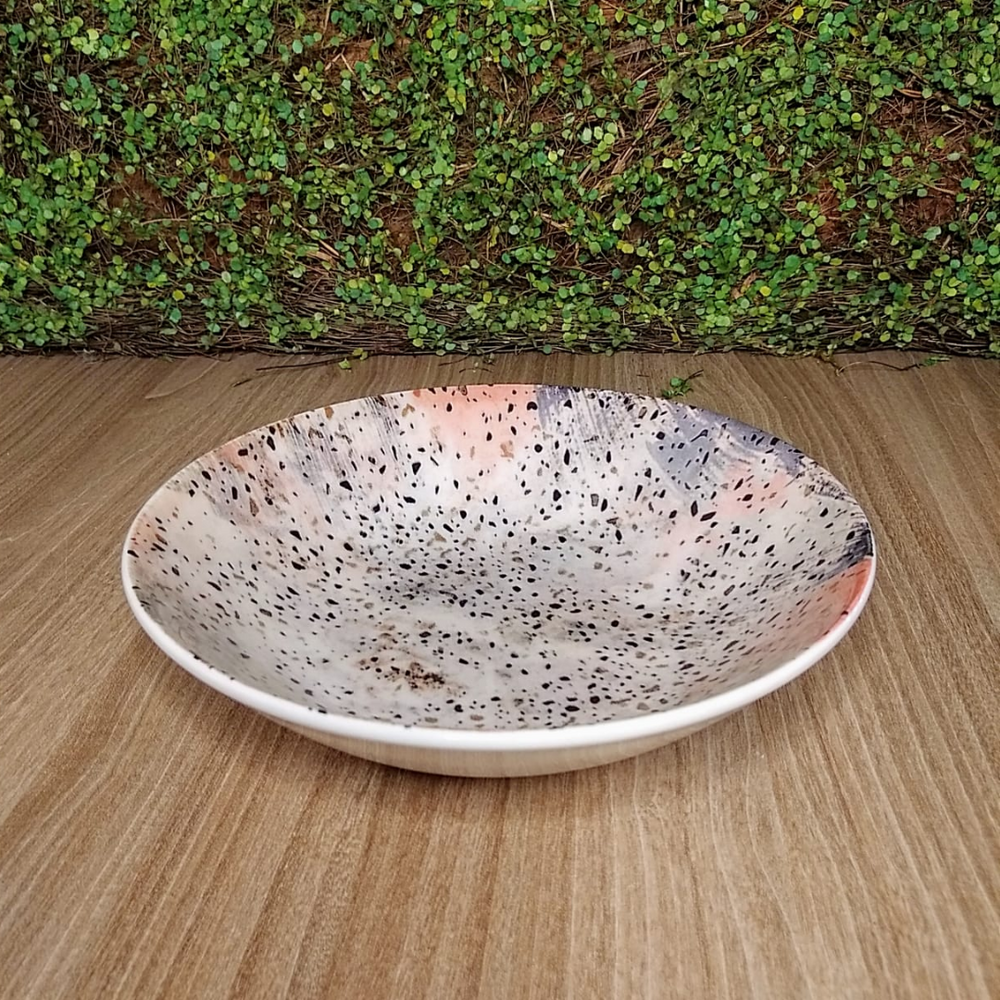 Prato Fundo Terrazzo de Porcelana 20cm Oxford