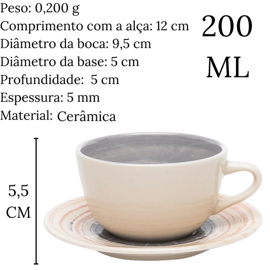 Jogo de Mesa 16 Peças de Porcelana Puzzling