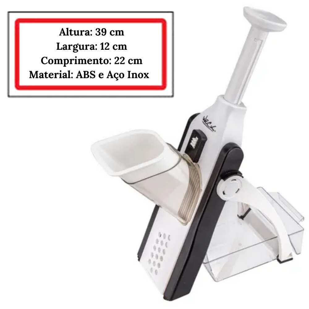Cortador Fatiador Legumes Mandoline Vertical Ajustável Weck Weck