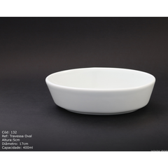 Travessa Oval em Porcelana 400ml